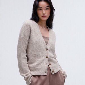 Women’s alpaca wool blend cardigan sweater